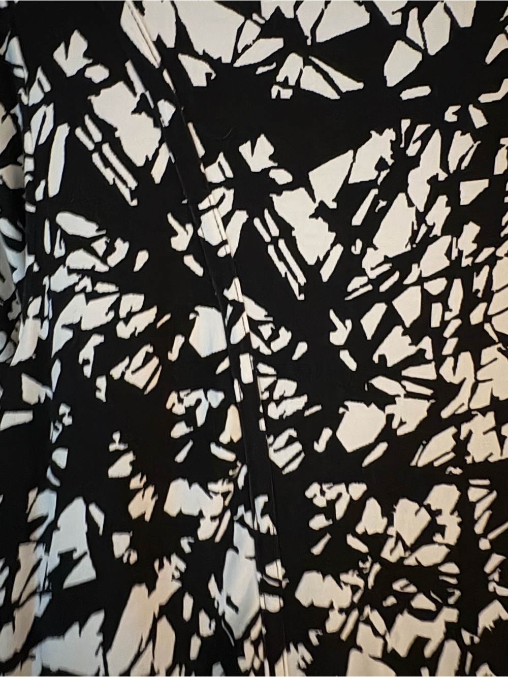 Tart Black & White Abstract Long Sleeve Top scoop back - Picture 4 of 4